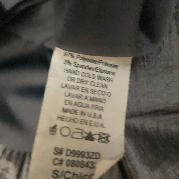 Mystic Sz Small Strapless Gun Metal Gray Metallic Flower Ruffled Mini Prom Dress - Picture 10 of 11